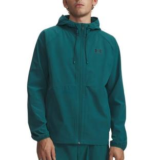 Veste de Pluie Verte Bleuté Homme Under Armour Ua Stretch vue 0