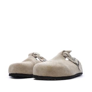 Sabot Taupe Femme Birkenstock Boston vue 0