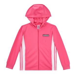 Sweat Rose Fille Adidas Fz Hoodie pas cher