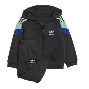 Ensemble survêtement Noir Garçon Adidas Hoodie Set pas cher