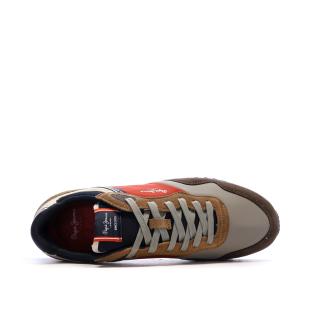 Baskets Marron/Rouge/Marine Homme Pepe jeans Brit Road M vue 0