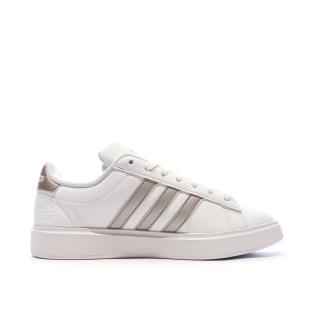 Baskets Blanches/Grises Femme Adidas Grand vue 2