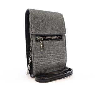 Sac Téléphone Gris Argenté Femme Morgan POCKY vue 2