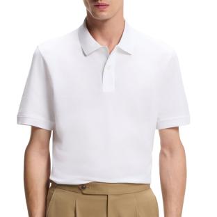 Polo Blanc Homme Hugo Boss Pallas vue 0