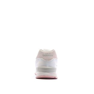 Baskets Blanc/Rose Femme/Fille New Balance 574 vue 0