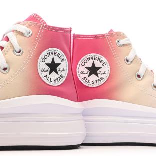 Baskets Roses Fille Converse All Star Move Platform vue 7