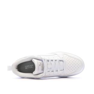 Baskets Blanches Mixte Puma Rebound V6 vue 0