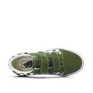 Baskets Kaki Enfant Vans Old Skool vue 4