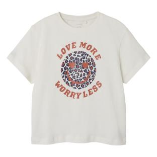 T-shirt Blanc Fille Name it Nyla pas cher