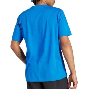 T-shirt Bleu Homme Adidas Trefoil vue 2