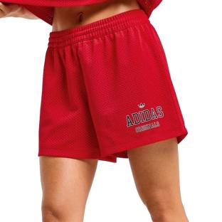 Short Rouge Femme Adidas Bb vue 0