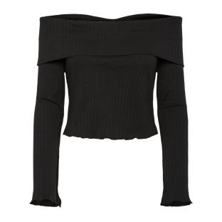 Camiseta negra de mujer Pieces Jazmine ver 0