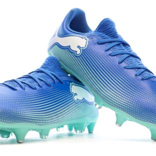 Chaussures de Foot Bleues Homme Puma Future 7 Play MxSG vue 7