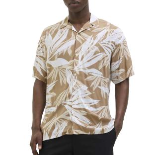 Chemise Beige/Blanche Homme Jack & Jones Jjejeff vue 0