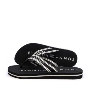 Tongs Noir Femme Tommy Hilfiger Webbing Summer vue 0