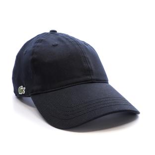 Casquette Noire Mixte Lacoste Monochrome Cotton Twill vue 2