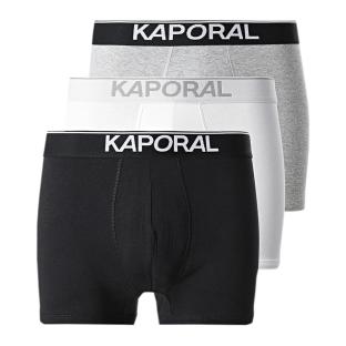 Lot x3 Boxers Gris/Noir Homme Kaporal QUADMH pas cher
