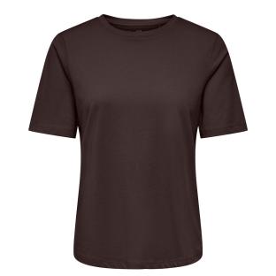 T-Shirt Marron Foncé Femme Only Happy vue 0