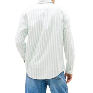 Chemise Vert/Beige Homme Tommy Hilfiger Tjm Reg Stripe vue 0