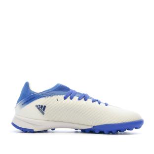 Chaussures de Futsal Bleu/Blanc Garçon Adidas X Speedflow.3 Tf J vue 2
