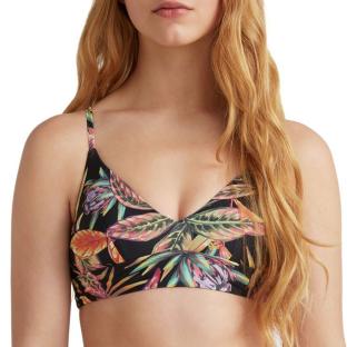 O'Neill Wave Badeanzug-Oberteil Schwarz/Pink Women Ansicht 0