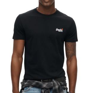 T-Shirt Noir Homme Superdry Essential pas cher