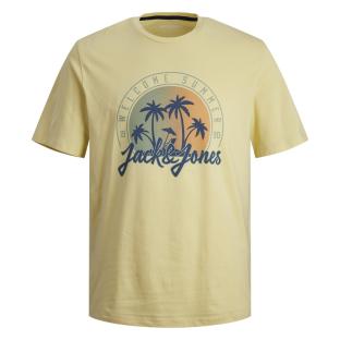 T-shirt Jaune Homme Jack & Jones Summer pas cher