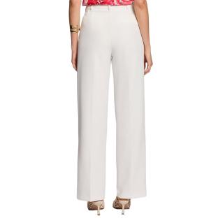 Pantalons fluide Blanc Femme Morgan Uni vue 0