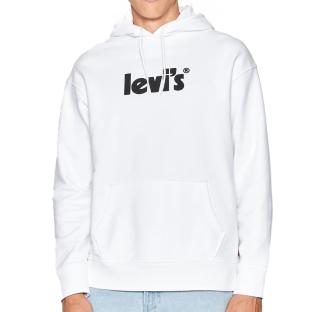 Sweat à capuche Blanc Homme Levis Graphic Po pas cher