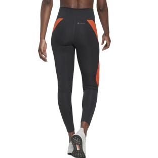 Legging Gris Foncé/Orange Femme Adidas Hit vue 2