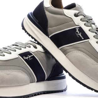 Grey Men's Sneakers Pepe jeans Buster Club Photo of the Espace des Marques %store% store - view of %key%