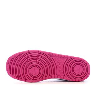Baskets Blanches/Roses Fille Nike Court Borough vue 5