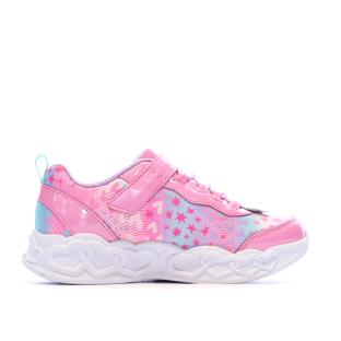 Baskets Roses/Mauves Fille Skechers Infinite Heart vue 0