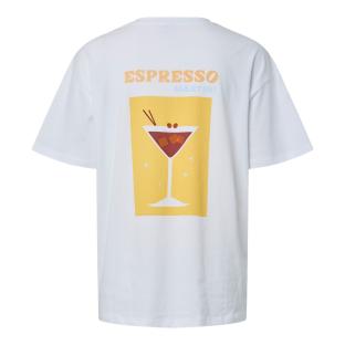 T-Shirt Blanc Femme Pieces Fasty Oversize vue 0