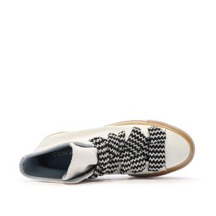 Baskets Blanches Femme Converse Suede A10414C vue 4