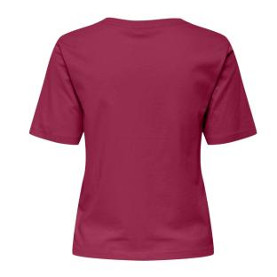 T-shirt Rose Fushia Femme JDY Rex 15352294 vue 2