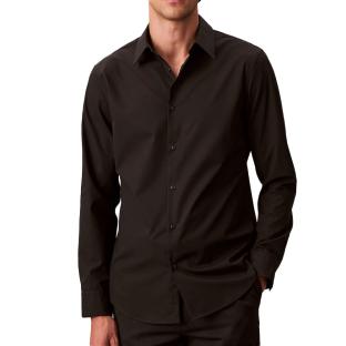 Chemise Noire Homme Calvin Klein Jeans Solids LV040BM127 vue 0