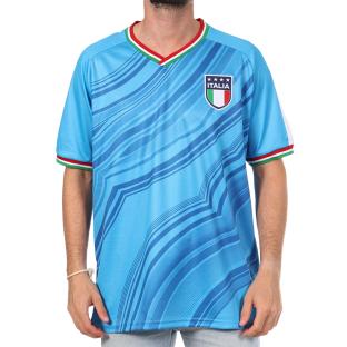 Italie Maillot Supporter Bleu Mixte Sport Zone vue 0