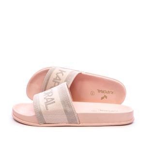 Claquettes Rose Femme Kaporal Tapioca vue 0