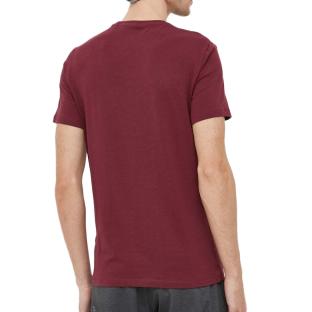 T-shirt Bordeau Homme Guess Italic vue 2