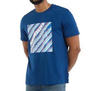 T-shirt Bleu Homme Umbro Gradien Box Quetzal pas cher