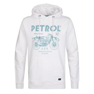 Sweat Blanc/Bleu Homme Petrol Industries SWH102-9999 pas cher