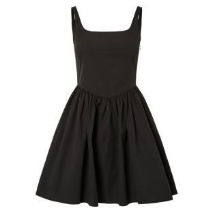 Robe Noire Femme Pieces Vana vue 0