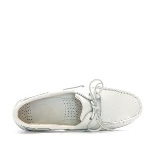 Chaussures bateaux Blanches Femme TBS PHENISA vue 4