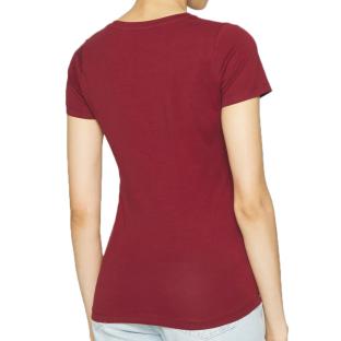 T-shirt Rouge Femme Pepe jeans New Virginia vue 2