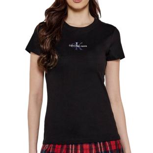 T-shirt Noir Femme Calvin Klein Jeans Gradient pas cher