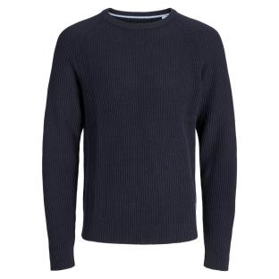 Pull en Maille Marine Homme Jack & Jones Pannel vue 0