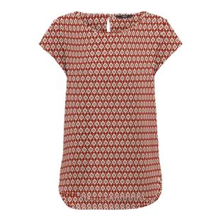 Top Rouge imprimé Femme Only Nova pas cher