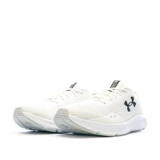 Chaussures de running Blanches/Noires Homme Under Armour Charged Pursuit 3 vue 6