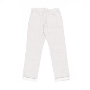 Pantalon Chino Blanc/marine Garçon Teddy Smith Amber vue 2